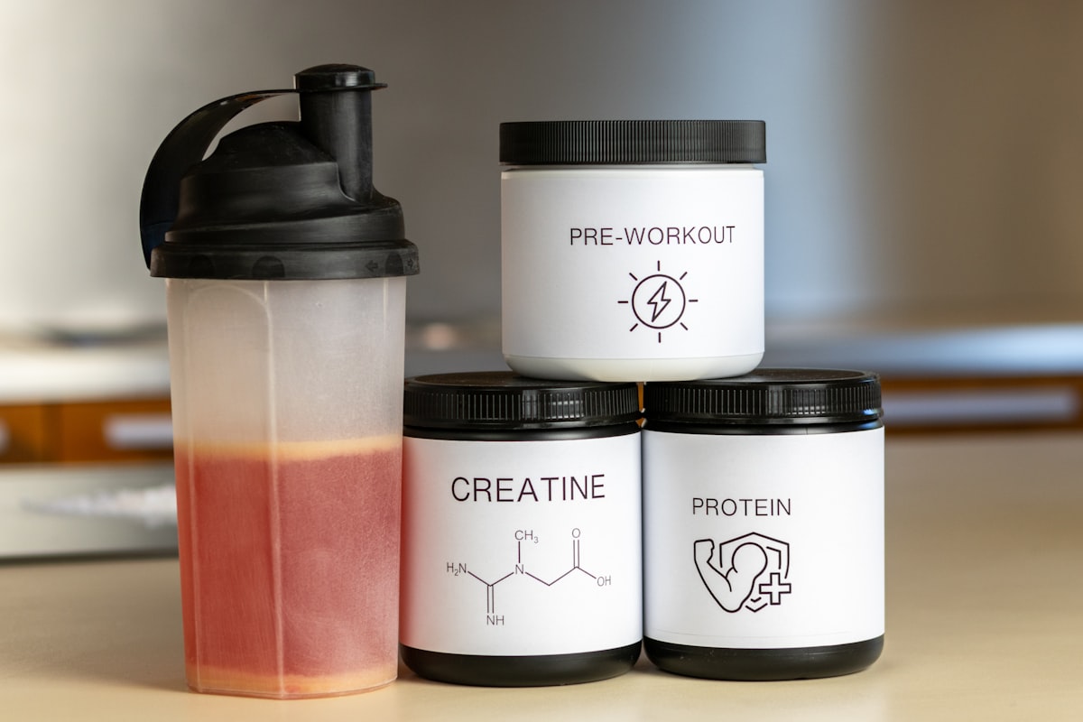 Athlete preparing nutritious meal before workout